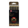 Pigma Micron set 6 fineliners Black & Gold edition