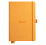 Goalboek hardcover - Oranje - Dotted Ivoor papier - A5 - 90 gram - Rhodia - 224 vellen