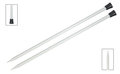 KnitPro Basix Aluminium breinaalden met knop 40 cm 3,5 mm