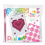 Pixelhobby medaillon startset hart-in-hart