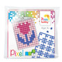 Pixelhobby medaillon startset roze tulp