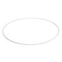 Ring metaal 22 cm wit
