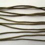 Imitatie suede veter mosgroen 3 mm