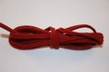 Imitatie suede veter gebrand-rood 3 mm
