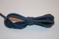 Imitatie suede veter jeansblauw 3 mm