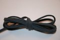 Imitatie suede veter antraciet 3 mm