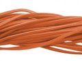 Imitatie suede veter terra oranje 3 mm
