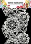 Cirkelsjabloon - Hobbysjabloon - Mask Art Sjabloon - Bloemen - Kant - 14,8x21cm - A5 - Dutch Doobadoo