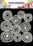 Cirkelsjabloon - Hobbysjabloon - Achtergrond - Mask Art Sjabloon - Linnen Circles - 15x15cm - Dutch Doobadoo