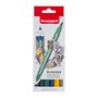 Bruynzeel brushpen set 6 kleuren - New York