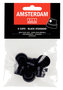 Amsterdam spraypaint caps zwart 6 stuks