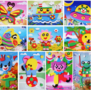 3D Eva Foam Stickers - 3D plaatjes maken van vilt - Dieren, Clown, Boot, Circus - Kinderen - Educatief - 10 stuks