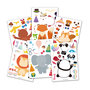 Puzzel Stickers - Zelf Gezichten Maken en Aankleden - Dieren - Leeuw, Eekhoorn, Panda, Beer, Olifant, Vos - 6x4 stickervellen