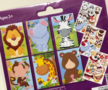 Puzzel Stickers - Zelf Gezichten Maken - Dieren - Olifant, Aap, Leeuw, Zebra, Giraffe, Beer - 6 dieren + stickers