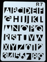 Lettersjablonen - Sjabloon met letters - Alfabet - ABC - Cijfers - Handlettering - Bullet Journaling - #R7 - 17,8X26cm