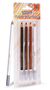 Potloden Pastel - Wit, Bruin, Donkerbruin, Zwart - Pastelpencils - 4mm - 4 stuks