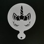 Tekensjablonen Unicorn - Eenhoorn sjablonen - 8cm - 4 stuks