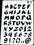 Lettersjablonen - Sjabloon met letters - Alfabet - ABC - Cijfers - Handlettering - Bullet Journaling - #R1 - 17,8X26cm
