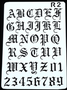 Lettersjablonen - Sjabloon met letters - Alfabet - ABC - Cijfers - Handlettering - Bullet Journaling - #R2 - 17,8X26cm
