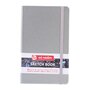 Art creation schetsboek 13x21 cm 140g shiny silver