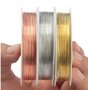 Metallic Koperdraad - Hobbydraad - DIY Draad - Copper Wire - Sieraden maken - Goud, Zilver, Rose  - 0,3mm - 13mtr - 3 stuks