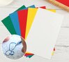 Gekleurd grafietpapier - Carbonpapier - Overtrekpapier - Blauw, Wit, Groen, Rood, Geel - 23x14cm - 5 stuks