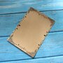 Kraft Papier - Vintage Briefpapier - Scrapbook Papier - Bruin Briefpapier Met Zwarte Sierrand - A6 Briefpapier - 14,5x21cm - 16 vellen
