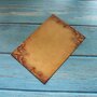 Kraft Papier - Vintage Briefpapier - Scrapbook Papier - Bruin Briefpapier Met Bladeren Sierrand - A6 Briefpapier - 14,5x21cm - 16 vellen