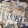 Scrapbook Papier - Vintage - Industrieel - Tim Holtz Style - Kraft Bruin - A5 - 8 vellen