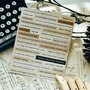 Scrapbook stickers - Bullet Journal Stickers - Stickers met quotes - Engels - Vintage - Wit, Kraft - 10,x15cm - 4 vellen