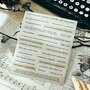 Scrapbook stickers - Bullet Journal Stickers - Stickers met quotes - Engels - Vintage - Wit, Kraft - 10,x15cm - 4 vellen