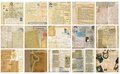 Scrapbook Papier - Vintage - Kraft - Briefpapier - Geschreven Brieven - 15x15cm - 30 vellen