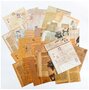 Scrapbook Papier - Vintage - Kraft - Briefpapier - Geschreven Brieven - 15x15cm - 30 vellen