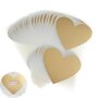 Krasstickers - Zelf krasplaatjes maken - Kraskaart Sticker - Hartjes - Goud - 6-7cm - 10 stuks