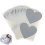 Krasstickers - Zilveren Hartjes Groot - Kraskaarten Maken - Zelf Krasplaatjes Maken - DIY Kraskaarten - Waardebon Kraskaarten - Persoonlijke Kraskaarten - Krasbon Maken - DIY Waardebonnen - Cadeaubon
