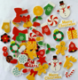 3D Eva Foam Stickers - Kerst - Sneeuwpop, Sneeuwvlok, Sokken, Krans, Merry Xmas - Kleurrijk - 54 stukjes