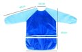 Schort - Verf schort - Schort voor knutselen - Knutselschort - Kinderen - Waterdicht - Lange mouwen - Blauw - 60x45cm