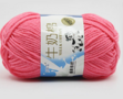 Garen - Glow in the dark - Lichtgevende garen - Polyester Breigaren - Dikte: 2 - 2,5mm - Lengte: 70mtr - 50 gram - Roze