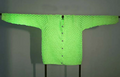 Garen - Glow in the dark - Lichtgevende garen - Polyester Breigaren - Dikte: 2 - 2,5mm - Lengte: 70mtr - 50 gram - Zwart