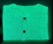 Garen - Glow in the dark - Lichtgevende garen - Polyester Breigaren - Dikte: 2 - 2,5mm - Lengte: 70mtr - 50 gram - Zwart