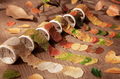 Stickers - Washi Tape Scrapbook plaatjes - Bladeren - Herfst - Kleurrijke Blaadjes - 3,5x3,5cm - 50 stuks