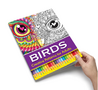 Kleurboek Volwassenen en Kinderen - Vogels - Birds - 28,5x20,5cm