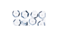 Pailletten cup vorm zilver 6 mm 4000 stuks