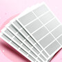 Krasstickers - Zelf krasplaatjes maken - Kraskaart Sticker - Rechthoek - Zilver - 2,5x6,5m - 10 stuks