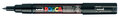 Krijtstift - Fineliner - Universele Marker - 24 Zwart - Uni Posca Marker - PC-1M - 0,7mm - 1 stuk