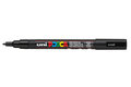 Krijtstift - Chalkmarker - Universele Marker - Uni Posca Marker - 24 zwart - PC-3M - 0,9mm - 1,3mm - 1 stuk