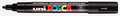 Krijtstift - Chalkmarker - Universele Marker - Uni Posca Marker - 24 zwart - PC-5M - 2,5mm - Medium Punt - 1 stuk
