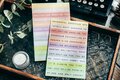 Scrapbook stickers - Bullet Journal Stickers - Stickers met quotes - Engels - Boekstijl - Kleur - 9x13,5cm - 8 vellen