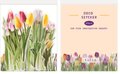 Stickers - Bloemen - Tulpen - Scrapbook plaatjes - Tulip - Meerdere Kleuren - 9x10,5cm - 40 stuks