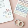 Bullet Journaling - Stickers - Kleur - Smileys - 3 vellen - 115 stickers